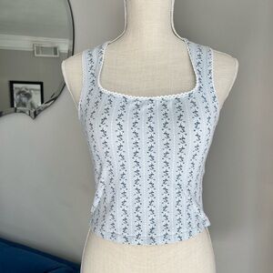 H&M floral tank top 💙